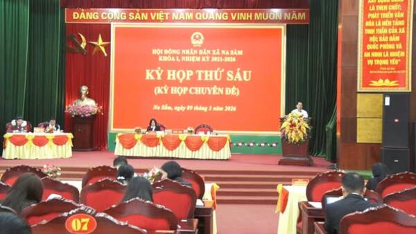 HĐND XÃ NA SẦM TỔ CHỨC KỲ HỌP THỨ SÁU (KỲ HỌP CHUYÊN ĐỀ)