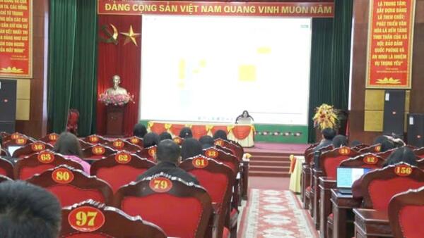 XÃ NA SẦM TỔ CHỨC HỘI NGHỊ TẬP HUẤN NGHIỆP VỤ CÔNG TÁC KIỂM PHIỂU BẦU CỬ.