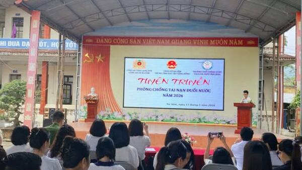 XÃ NA SẦM: CHỦ ĐỘNG TRANG BỊ KỸ NĂNG PHÒNG CHỐNG ĐUỐI NƯỚC CHO HỌC SINH NĂM 2026
