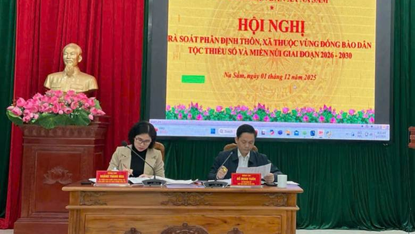 XÃ NA SẦM TỔ CHỨC HỘI NGHỊ TRIỂN KHAI RÀ SOÁT, PHÂN ĐỊNH VÙNG ĐỒNG BÀO DÂN TỘC THIỂU SỐ VÀ MIỀN NÚI GIAI ĐOẠN 2026 – 2030