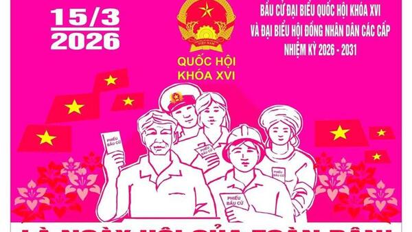 Bài tuyên truyền về cuộc bầu cử đại biểu Quốc hội khóa XVI và đại biểu HĐND các cấp nhiệm kỳ 2026-2031