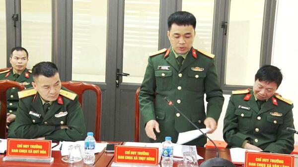 UBND XÃ NA SẦM TỔ CHỨC HỘI NGHỊ HIỆP ĐỒNG TỔ CHỨC LỄ GIAO, NHẬN QUÂN NĂM 2026