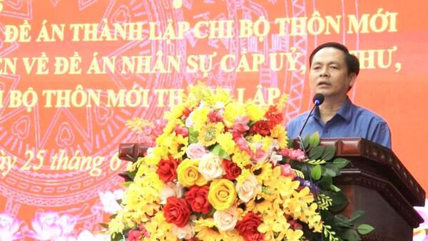 ĐẢNG UỶ XÃ NA SẦM TỔ CHỨC HỘI NGHỊ QUÁN TRIỆT ĐỀ ÁN THÀNH LẬP CÁC CHI BỘ THÔN MỚI